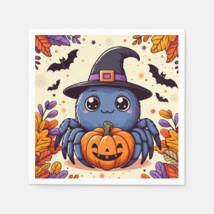 Servilleta De Papel Otoño/araña/bruja/halloween