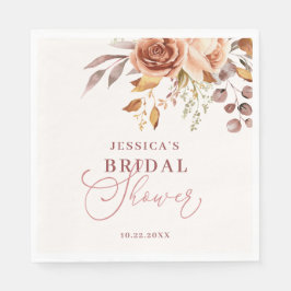 Servilleta De Papel Otoño Caída Boho Floral Bridal Shower