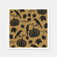 Otoño Calabaza Amarillo Naranja Negro Cuervo Dorad