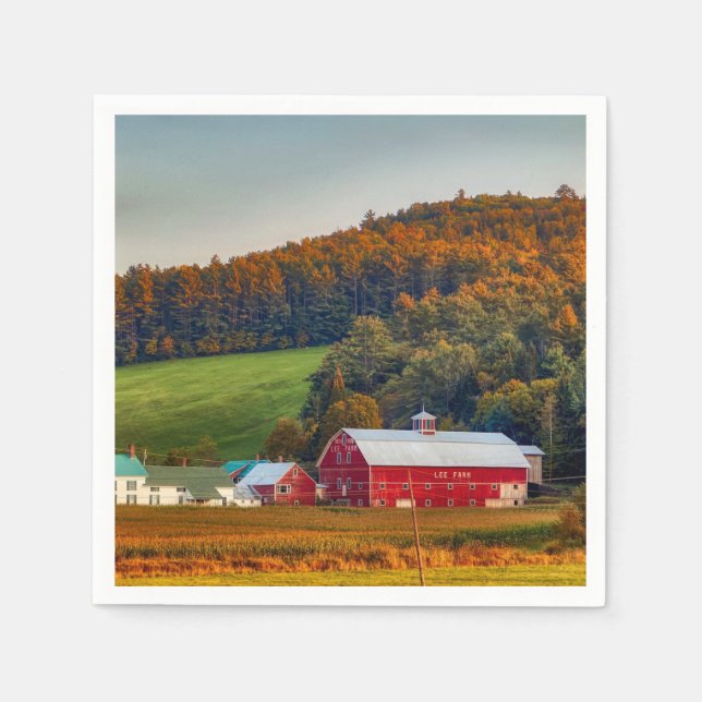 Servilleta De Papel Otoño en New Hampshire (Anverso)