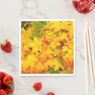 Servilleta De Papel Otoño Escapa Papel Luncheon estándar Napkin