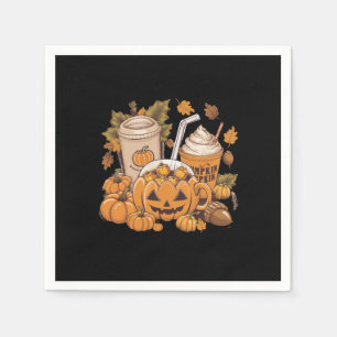 Servilleta De Papel Otoño Familia Halloween Día de Acción de Gracias L