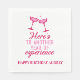 Servilleta De Papel Otro año de experiencia cumpleaños personalizado