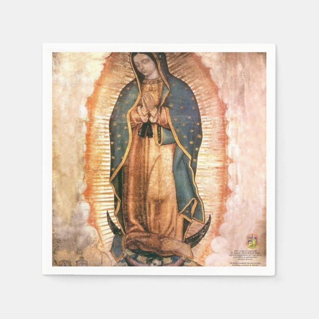 Servilleta De Papel Our Lady Of Guadalupe Vintage (Anverso)