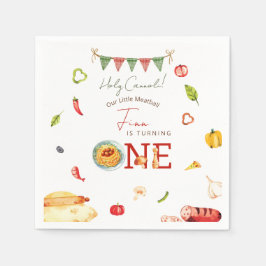 Servilleta De Papel Our Little Meatball 1st Birthday