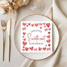 Our Little Sweetheart Baby Shower Napkin