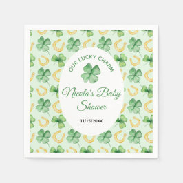 Servilleta De Papel Our Lucky Charm St Patrick's Baby Shower