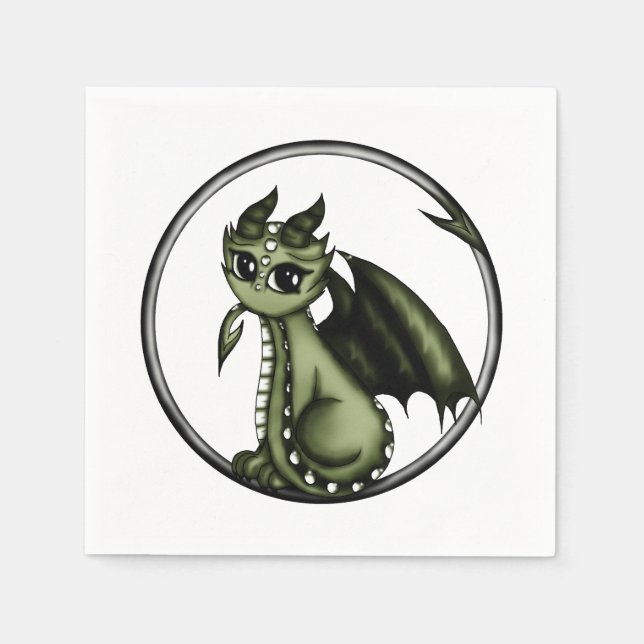 Servilleta De Papel Ouroboros Dragon (Anverso)