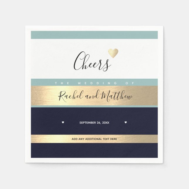 Servilleta De Papel ¡ovaciones! bodas animan a amar la elegancia (Anverso)