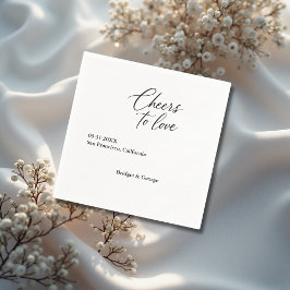 Servilleta De Papel ovaciones en blanco y negro para amar el guión