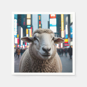 Servilleta De Papel Oveja en Times Square
