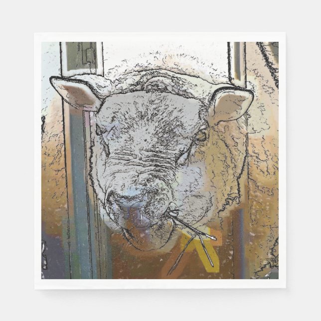 SERVILLETA DE PAPEL OVEJAS (Anverso)