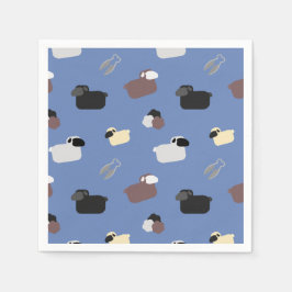 Servilleta De Papel Ovejas y jaulas