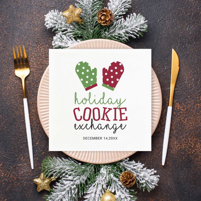 Servilleta De Papel Oven Mitts Navidades Fiestas de Holiday Cookie Exc (Subido por el creador)