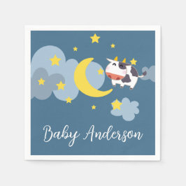 Servilleta De Papel Over the Moon Baby Shower