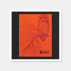 Servilleta De Papel Owl Boo Napkin