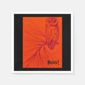 Servilleta De Papel Owl Boo Napkin