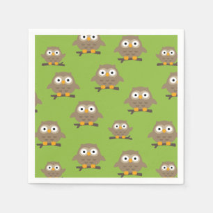 Servilleta De Papel Owls Napkins