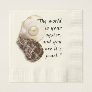 Servilleta De Papel Oyster Shell y Pearl