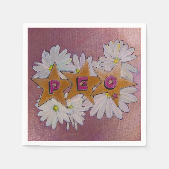 Servilleta De Papel P.E.O. Sisterhood (Anverso)