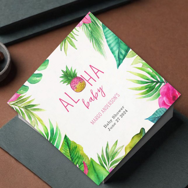 Servilleta De Papel Pacificadores de la jungla de piña Chica rosa Baby (Subido por el creador)