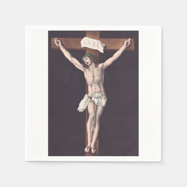 Servilleta De Papel Padre, en tus manos recomiendo mi espíritu (Anverso)