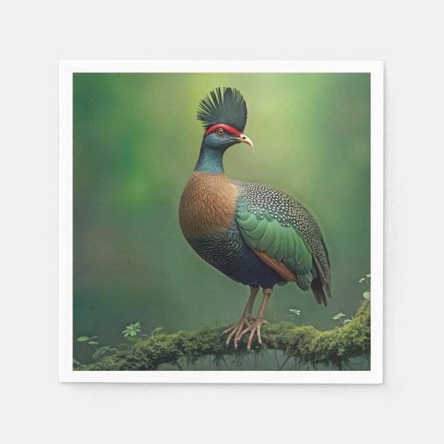 Servilleta De Papel Padres erizados en una rama cubierta de mosquitos (Anverso)