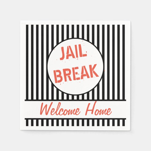 Servilleta De Papel Página de bienvenida de Jail Break (Anverso)