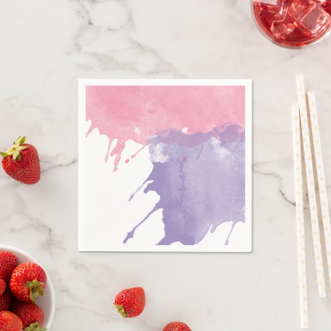 Servilleta De Papel Paint Splatt Fiesta Napkins (In situ)