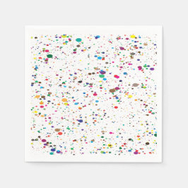 Servilleta De Papel Paint Splatter Napkins