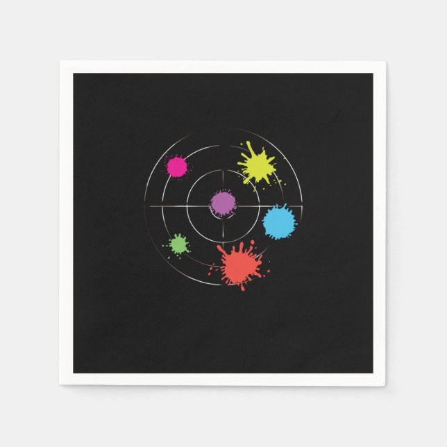 Servilleta De Papel Paintball Target Paintball Game Paintball Player G (Anverso)