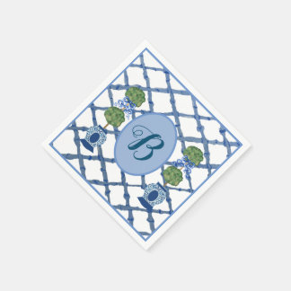 Servilleta De Papel Painted Topiary Chinoiserie Ginger Jars Jar 