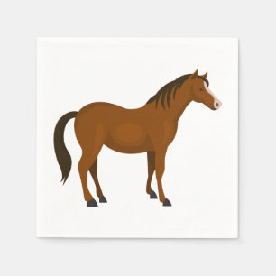 Servilleta De Papel País de Amante de Caballos Western Pony Fiesta Ecu