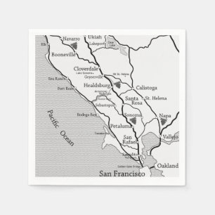 Servilleta De Papel País del vino Sonoma / Napa