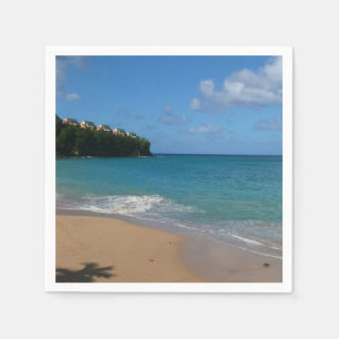 Servilleta De Papel Paisaje de vacaciones tropicales en la playa de Sa