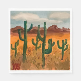 Servilleta De Papel Paisaje del desierto