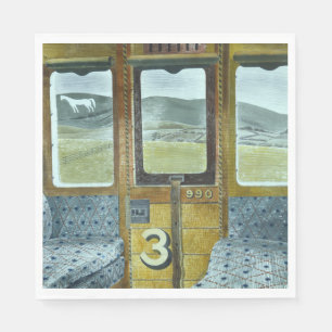Servilleta De Papel Paisaje en tren (por Eric Ravilious)