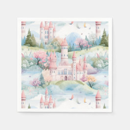 Servilleta De Papel Paisaje encantador de castillo -