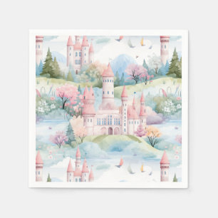 Servilleta De Papel Paisaje encantador de castillo -