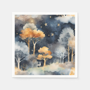 Servilleta De Papel Paisaje invernal caprichoso  