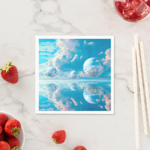 Servilleta De Papel Paisaje surrealista de cielo soñador