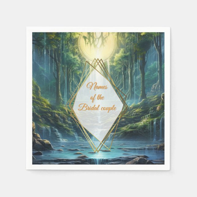 Servilleta De Papel Paisajes de destino de nuestro mundo (Anverso)