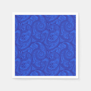 Servilleta De Papel Paisley azul