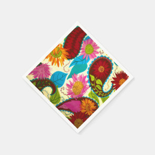 Servilleta De Papel Paisley floral