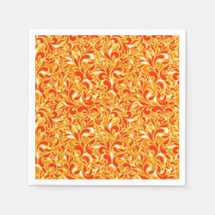Servilleta De Papel Paisley floral de otoño