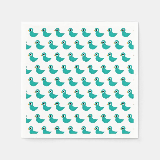Servilleta De Papel Pájaro azul lindo (Anverso)