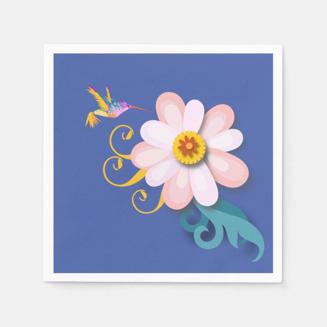 Servilleta De Papel Pájaro colorido (Anverso)