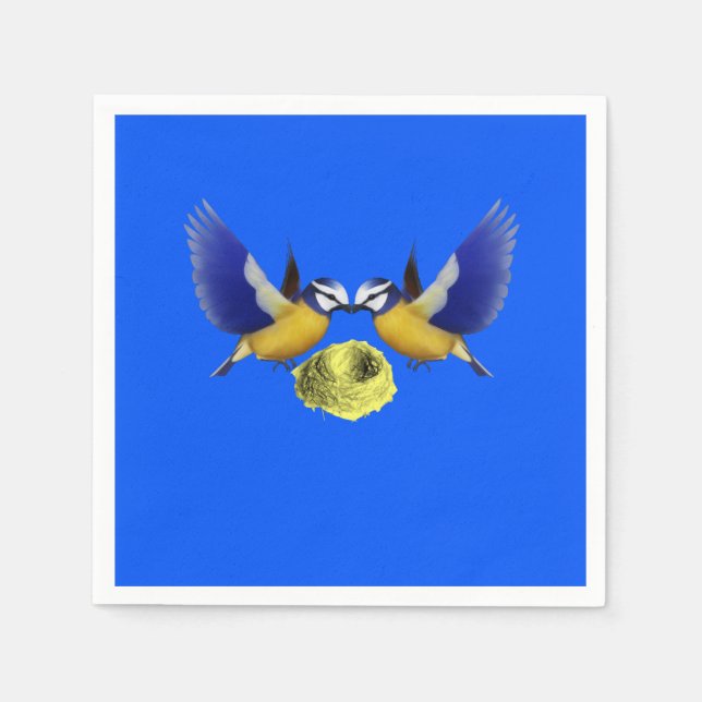 Servilleta De Papel Pájaro de las servilletas de papel (Anverso)