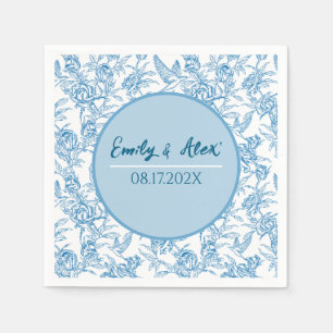 Servilleta De Papel Pájaro del inodoro y flores Personalizado Nombre B