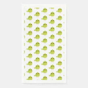 Servilleta De Papel Pájaro Verde Dibujos Animados